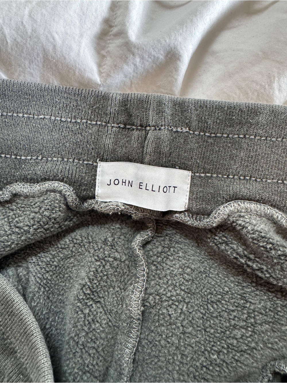 John Elliott Gray Distressed Drawstring Jogger Sweatpants - Picture 3 of 6